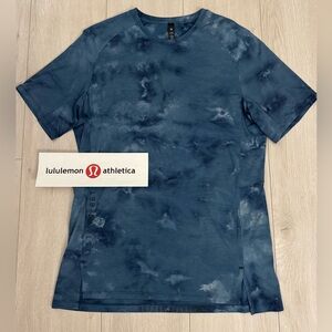 🍋 NWOT! LULULEMON Men’s Always Agile Shirt Diamond Dye True Navy Chambray - L